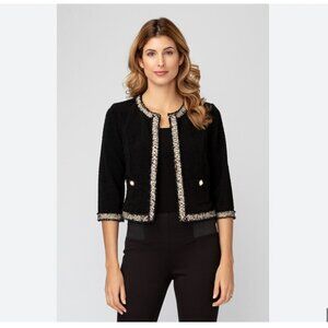 Joseph Ribkoff Textured Knit Blazer Size 14 NWT